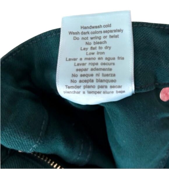 Judy Blue High Waist Wide Leg Garment Dyed Crop Jeans Teal - Picture 4 of 8